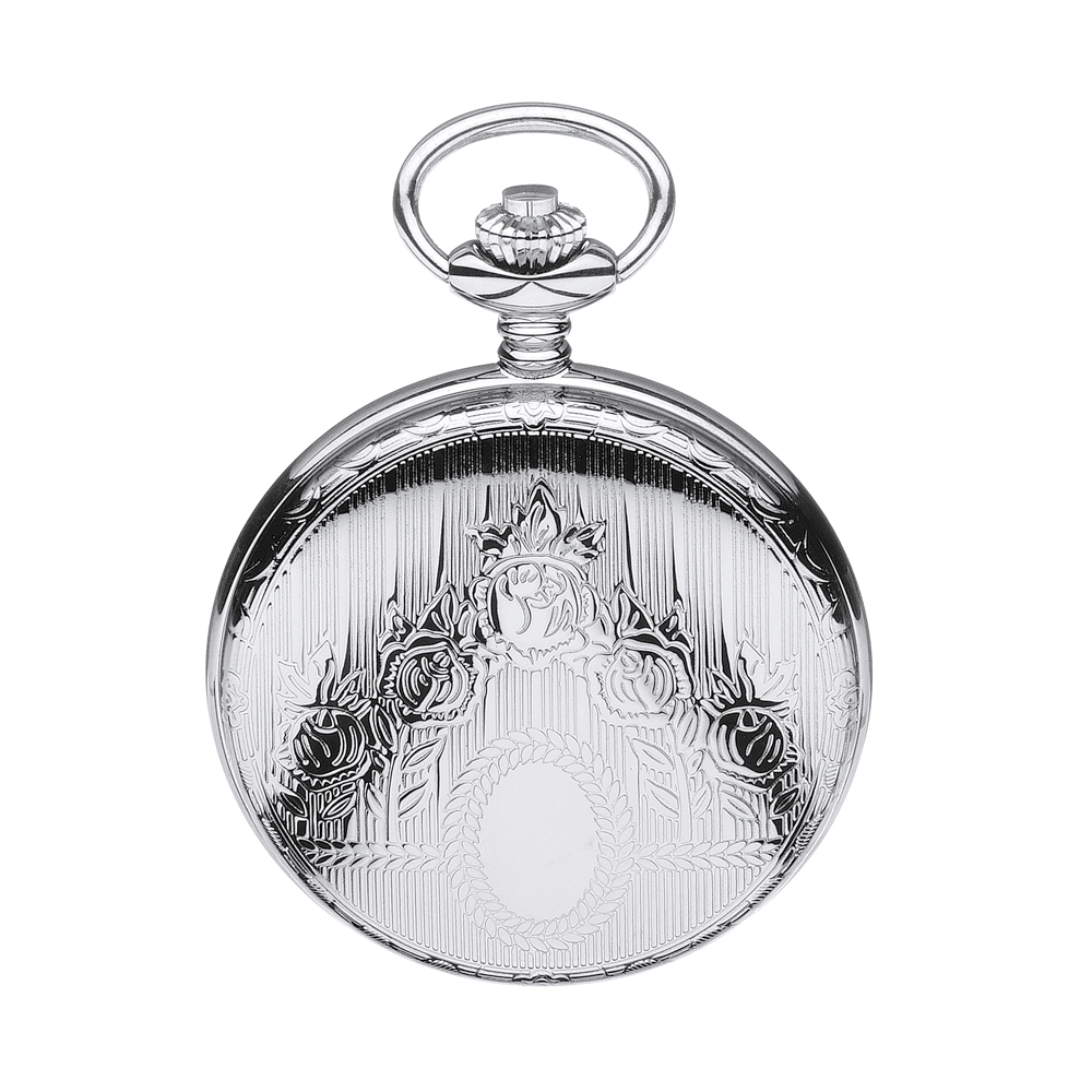 Chrome Plated Hunter B5 Pocket Watch