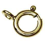 5 x 9ct Hollow Open Top Bolt Rings