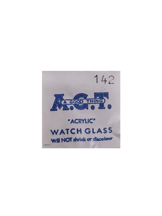 Acrylic Low Dome Pocket Watch Glass 36.2mm - 50.0mm