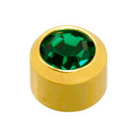 Caflon 24ct Gold Plated Emerald (May)
