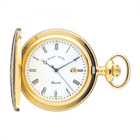 Gold Plated Hunter B4 Pocket Watch