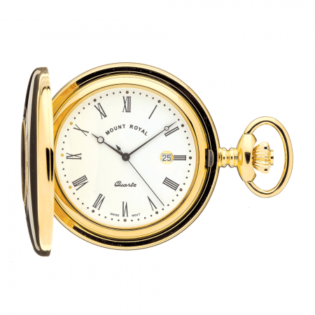 Gold Plated Half Hunter B8 Pocket Watch