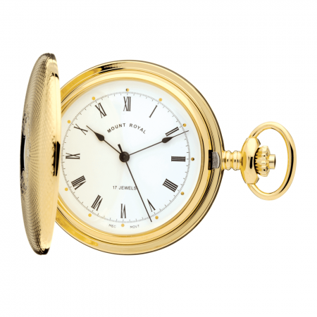 Gold Plated Hunter B10 Pocket Watch