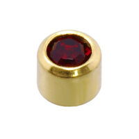 Caflon Mini 24ct Gold Plated Garnet (January)