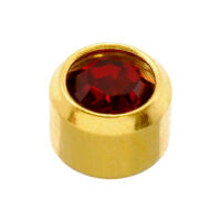 Caflon 24ct Gold Plated Garnet (January)