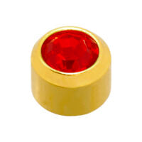 Caflon 24ct Gold Plated Ruby (July)