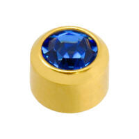 Caflon 24ct Gold Plated Blue Sapphire (September)